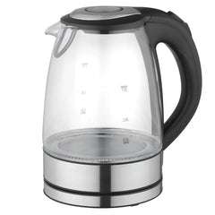 Megachef MGKTL-1761 1.7 Litre Glass & Stainless Steel Electric Tea Kettle